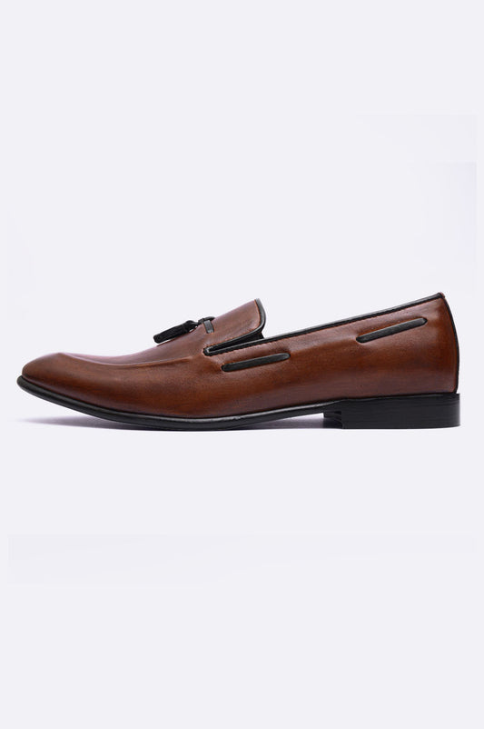 1084 GRY Brown Moccasin