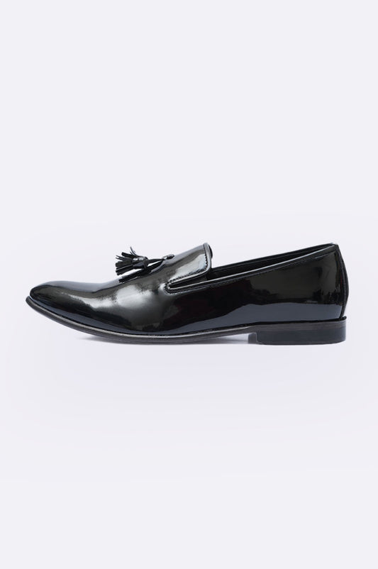 1802 BKP Black Patent Moccasin
